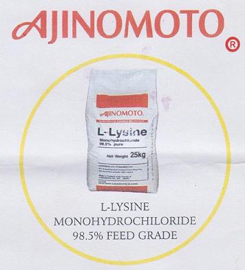 L Lysine Monohydrochiloride 98 Feed Grade